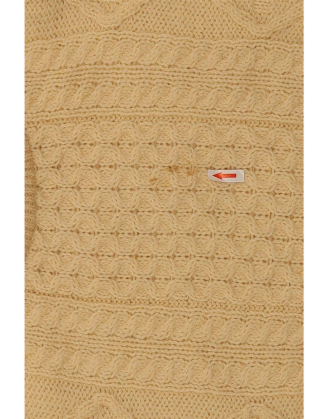 arancrafts Maglione girocollo da uomo in lana beige medio