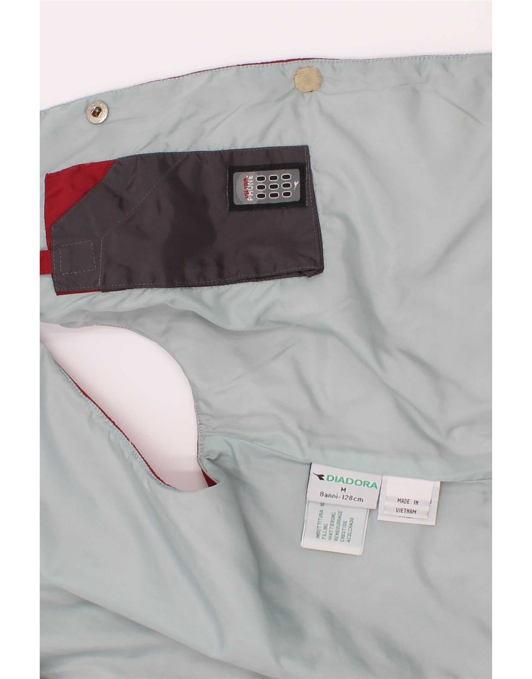 Gilet Imbottito Bambino Diadora 7-8 Anni Medio Rosso Poliestere