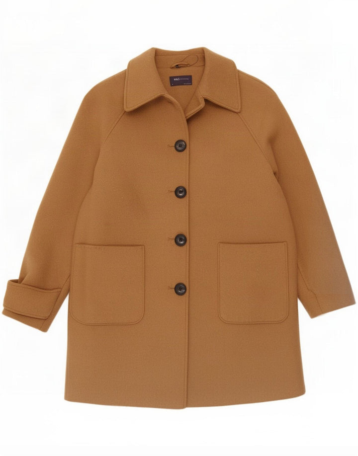 Marks & Spencer Cappotto da donna UK 14 Large Beige Poliestere