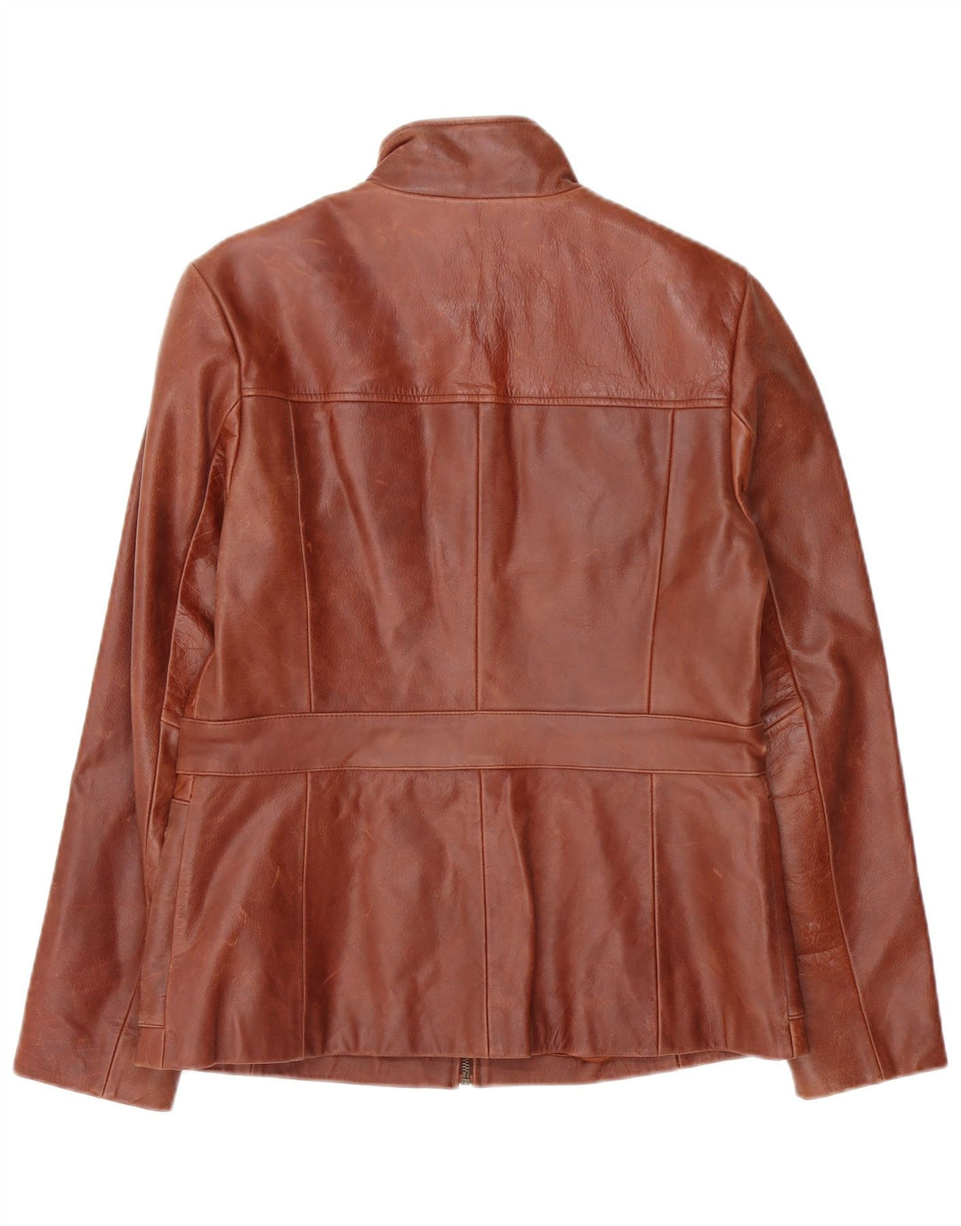 Giacca in pelle da donna Principles UK 14 Marrone medio
