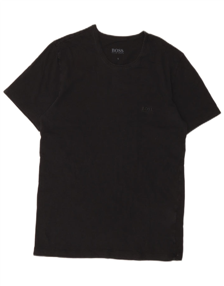 T-shirt da uomo Hugo Boss Top piccola in cotone nero