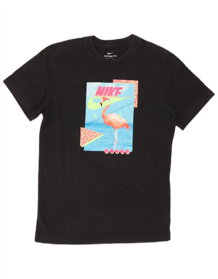 T-shirt grafica da uomo Nike Top Small in cotone nero