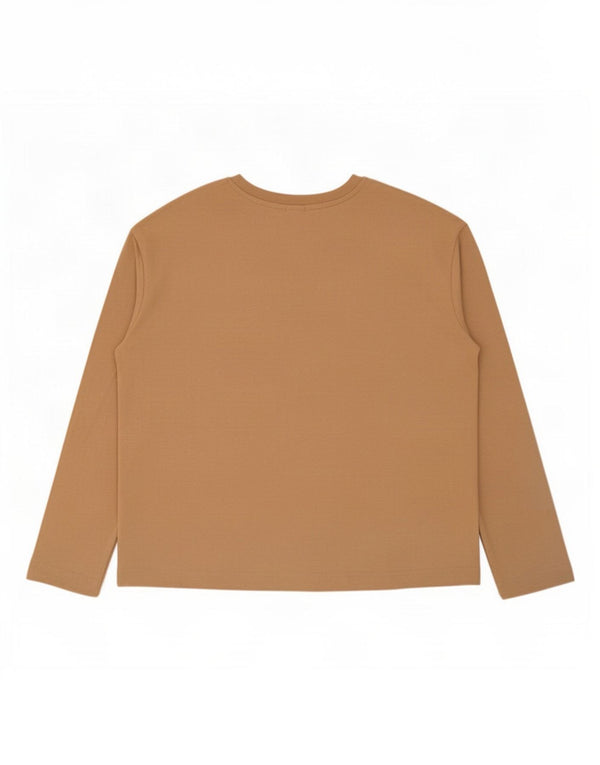 Top oversize da donna John Lewis a maniche lunghe UK 12 Cotone beige medio