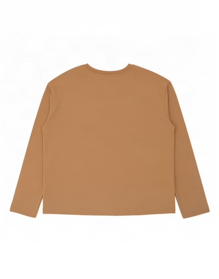 Top oversize da donna John Lewis a maniche lunghe UK 12 Cotone beige medio
