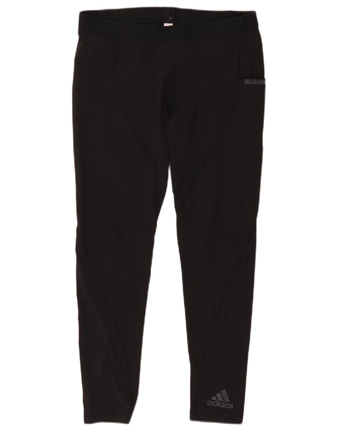 Leggings corti ADIDAS da donna UK 12 nylon nero medio