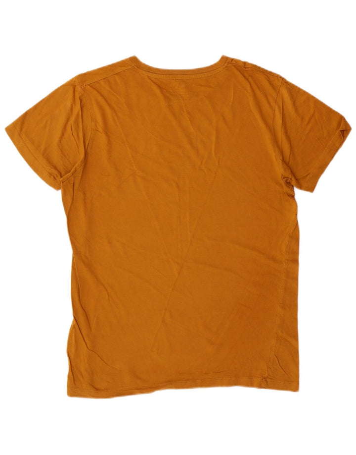 JACK & JONES T-shirt grafica da uomo Top in cotone giallo medio