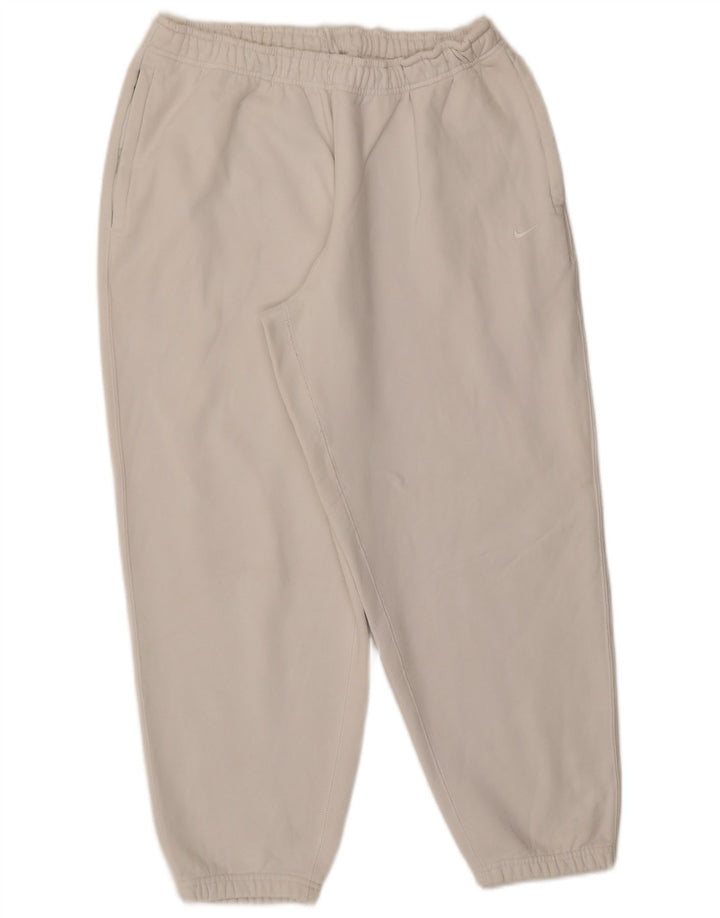 Pantaloni da tuta da uomo Nike Joggers grandi in cotone bianco