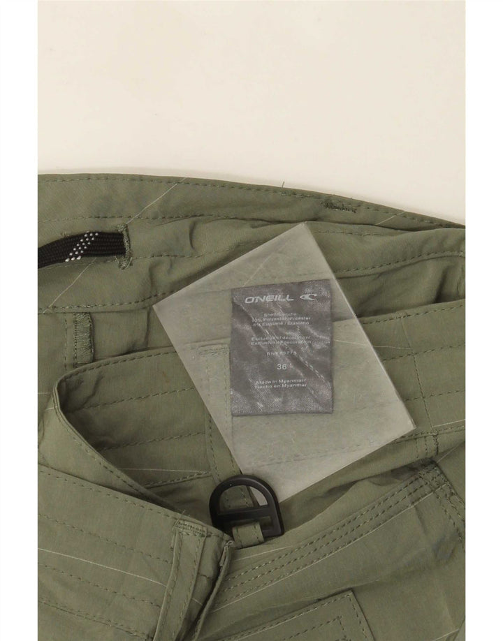 Pantaloncini cargo da uomo O'Neill W36 poliestere a righe grandi kaki