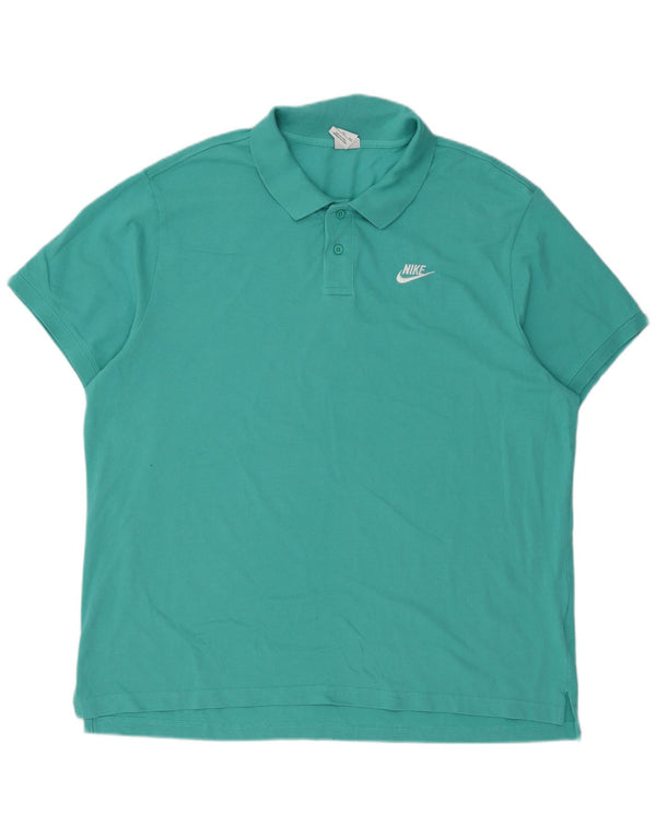 Polo Nike da uomo 2XL in cotone turchese
