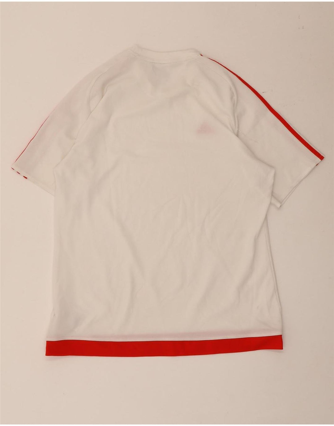 T-shirt Adidas Climalite da uomo, grande, in poliestere color block bianco