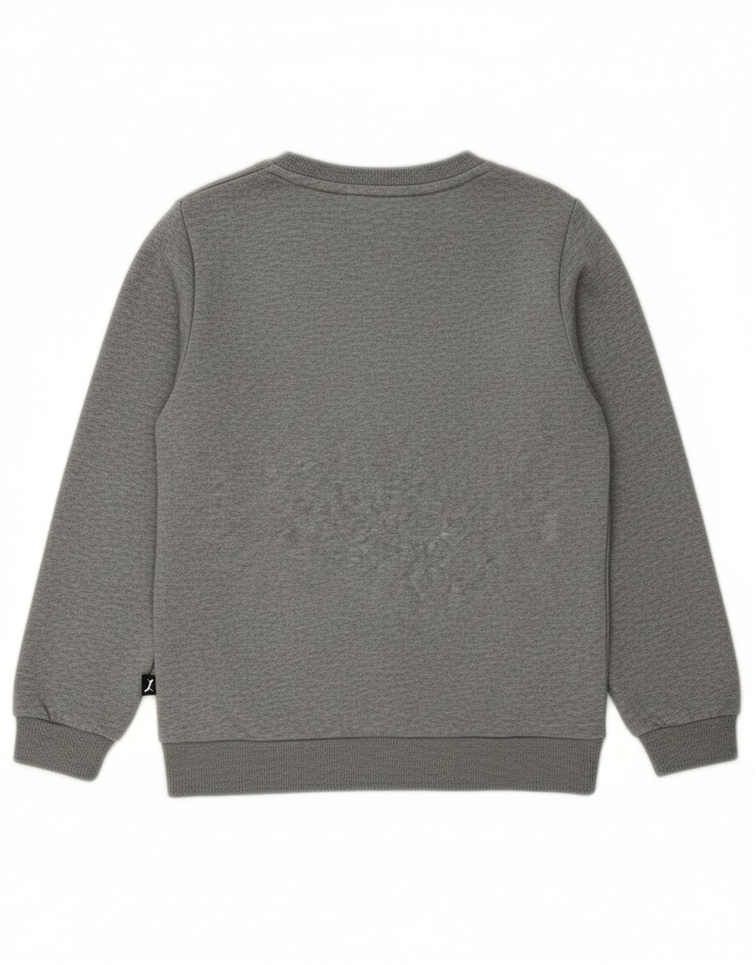 PUMA Boys Graphic Sweatshirt Jumper 7-8 Years Grey Cotton