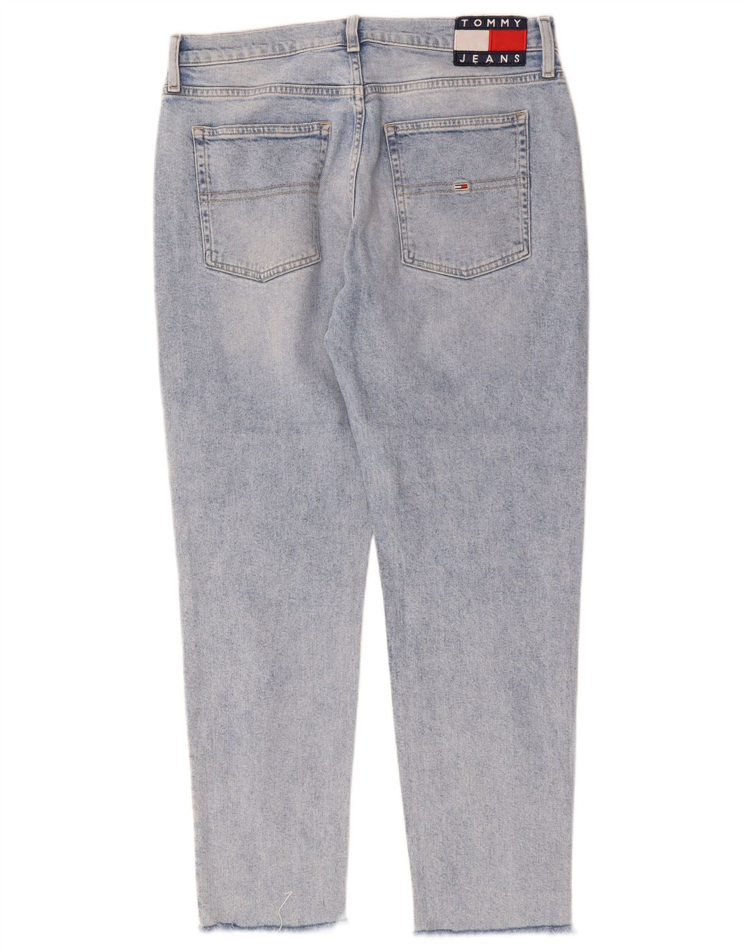 TOMMY HILFIGER Jeans slim a vita alta da donna W31 L28 cotone blu