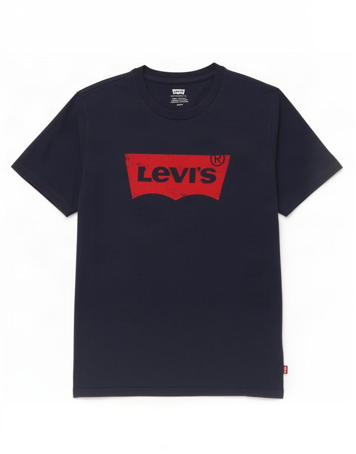 T-shirt grafica da uomo Levi's Top in cotone blu navy medio