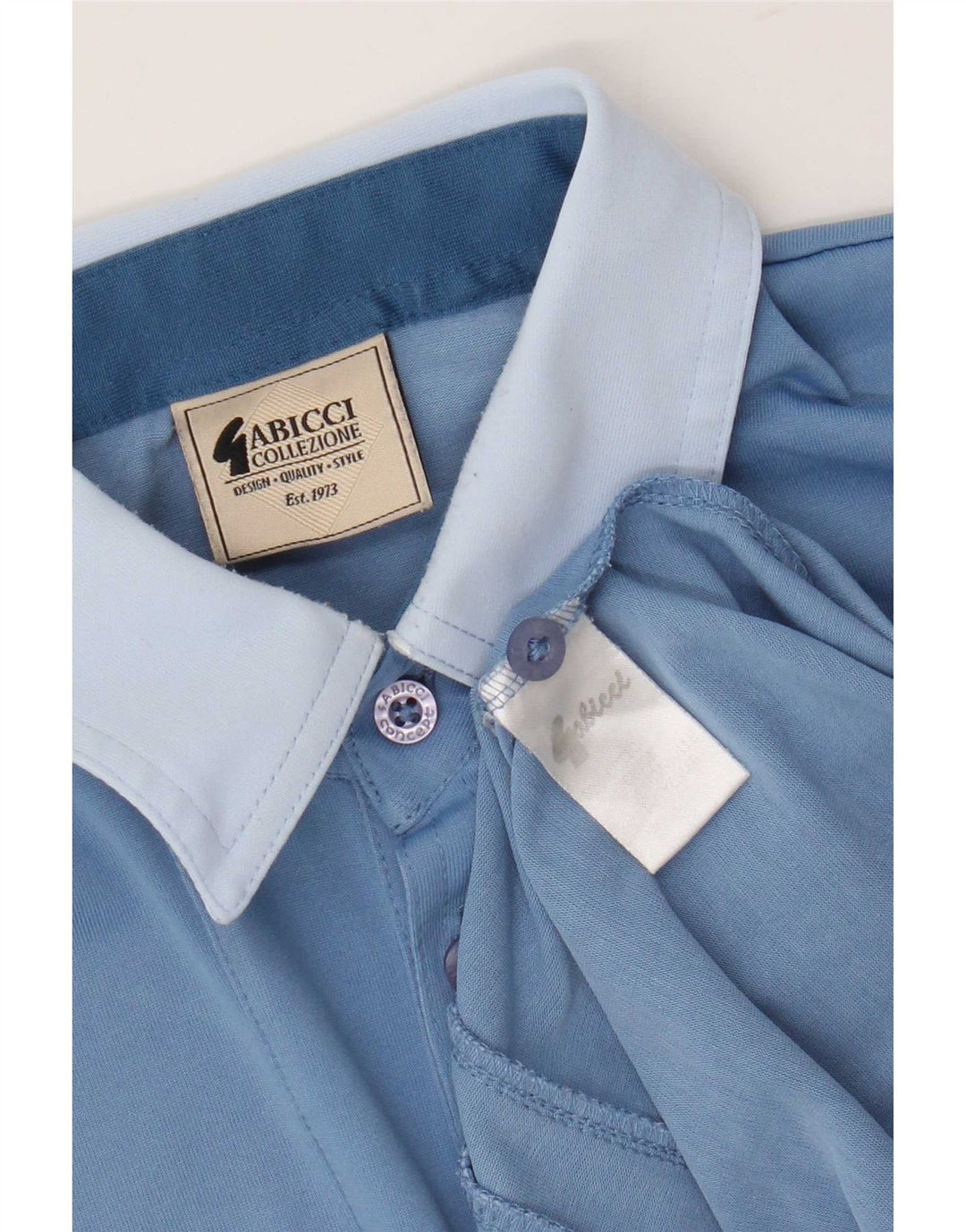 Polo Gabicci Uomo Cotone Colourblock Blu Medio