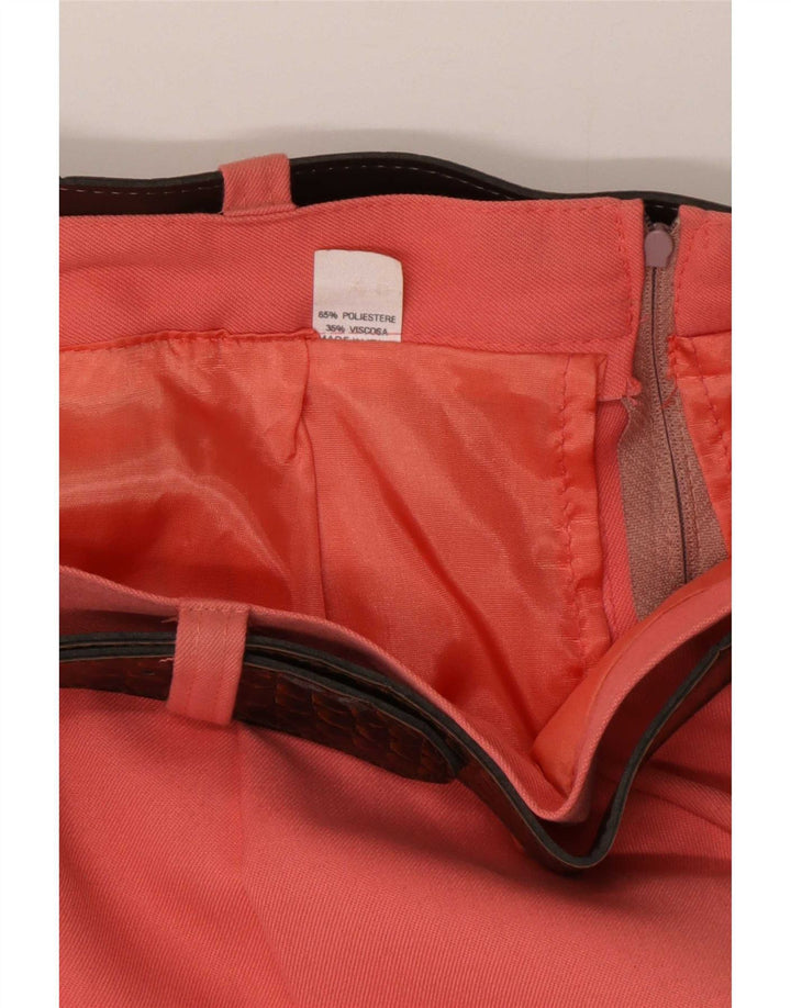 Gonna a tubino vintage da donna media W30 rosa in poliestere