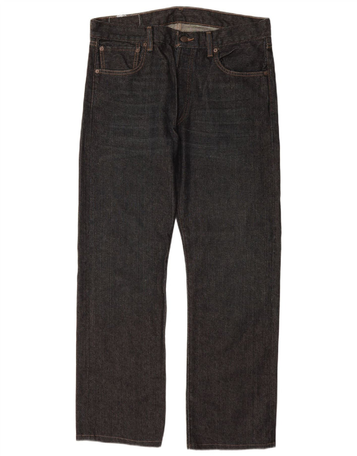 LEVI'S Jeans dritti da uomo 501 W34 L30 cotone blu navy