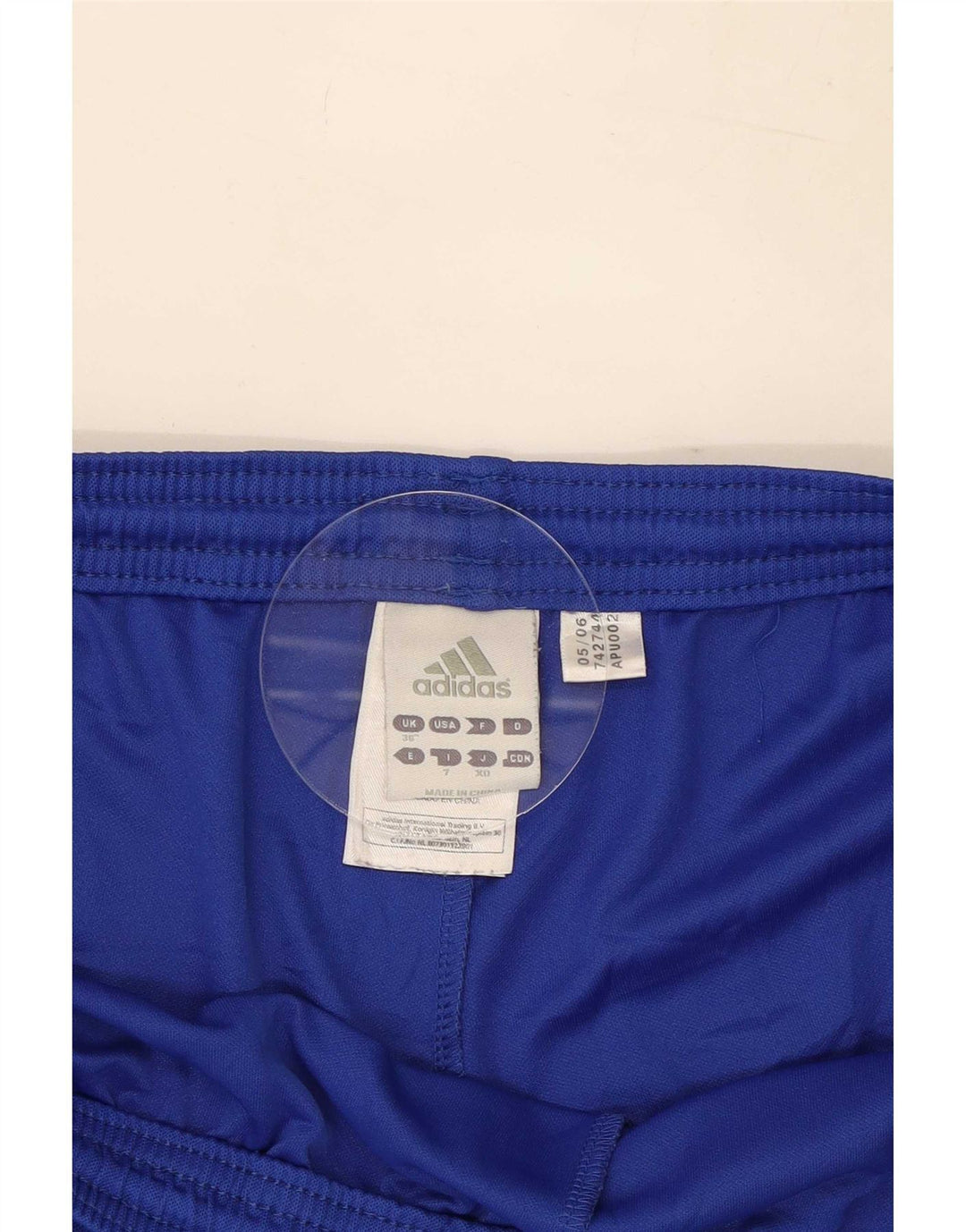 Pantaloncini sportivi Adidas Climalite da uomo grandi in poliestere blu