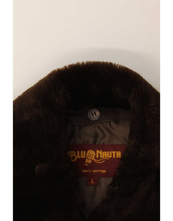 Soprabito da donna Blu Nauta UK 40 grande cotone marrone
