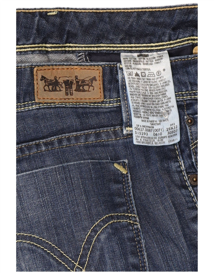 Jeans dritti 627 da donna Levi's W29 L28 cotone blu navy