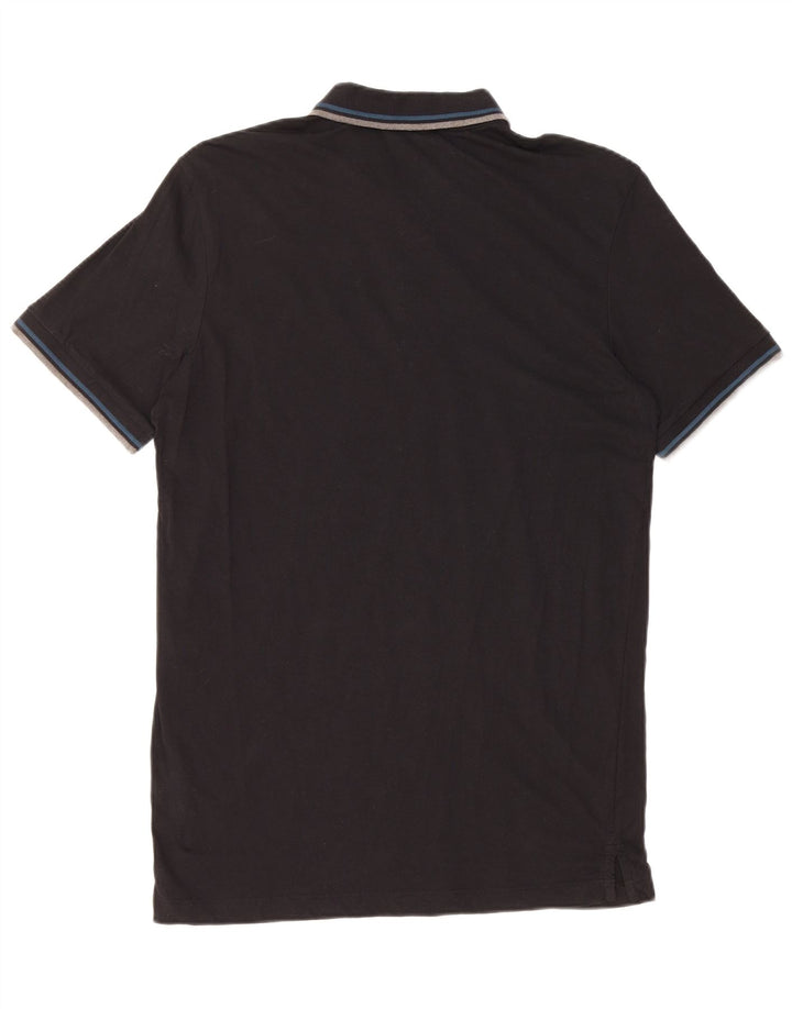 Polo da uomo JACK & JONES grande in cotone nero