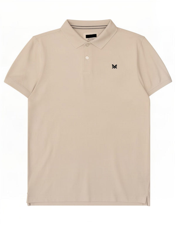 Crew Clothing Polo da uomo in cotone bianco medio
