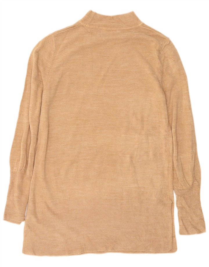 Maglione maglione a collo alto da donna Marks & Spencer UK 14 Beige medio