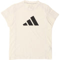 T-shirt grafica da donna Adidas Top UK 8/10 piccola bianca in poliestere