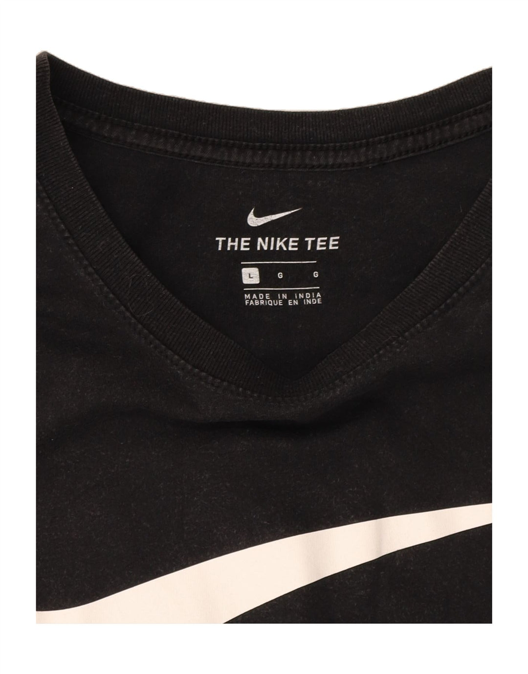 NIKE Mens Graphic T-Shirt Top Large Black Vintage Nike and Second-Hand Nike from Messina Hembry 