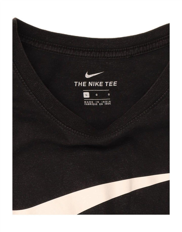 NIKE Mens Graphic T-Shirt Top Large Black Vintage Nike and Second-Hand Nike from Messina Hembry 