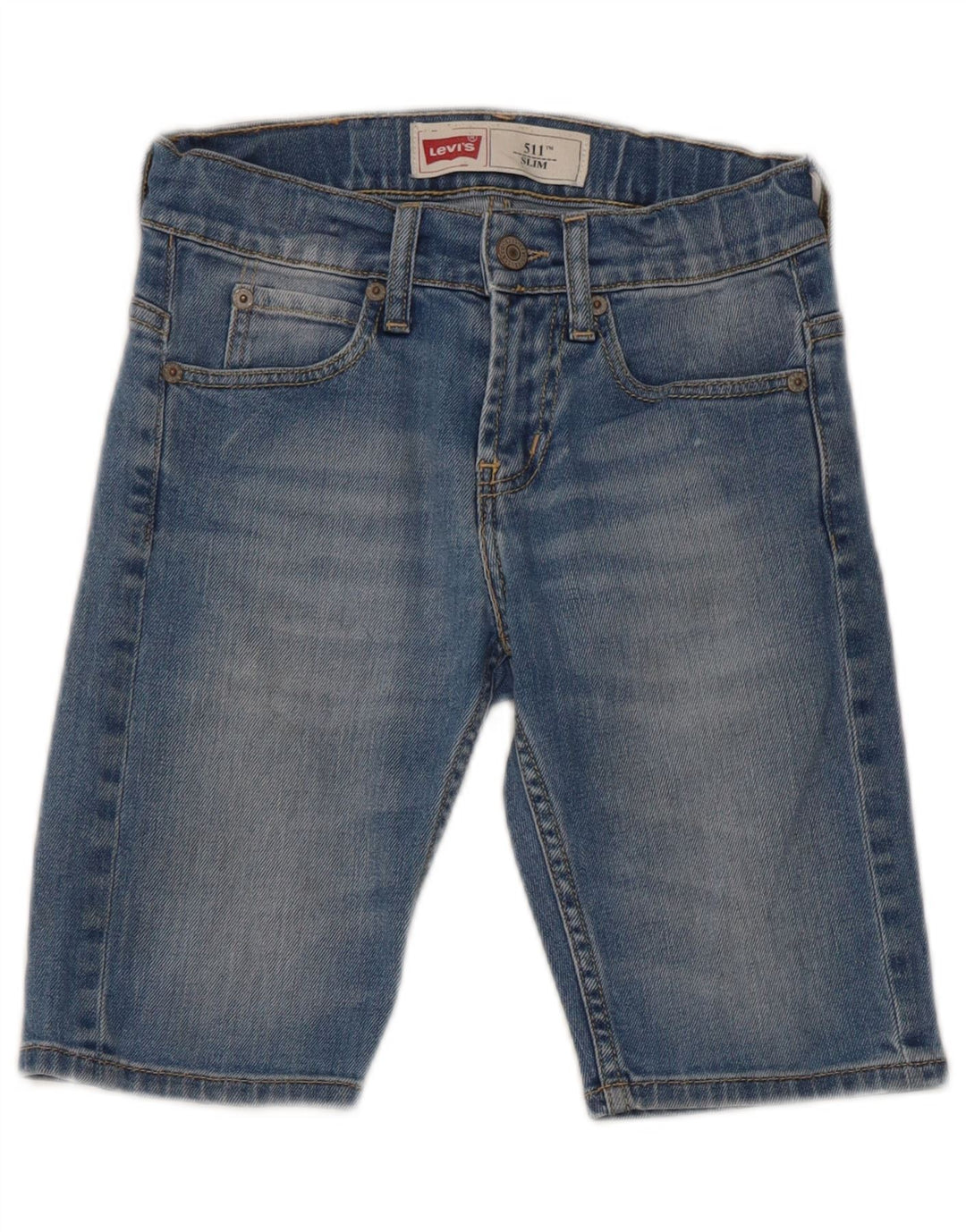 Levi's Ragazzi 511 Pantaloncini di jeans slim 9-10 anni W24 Cotone blu