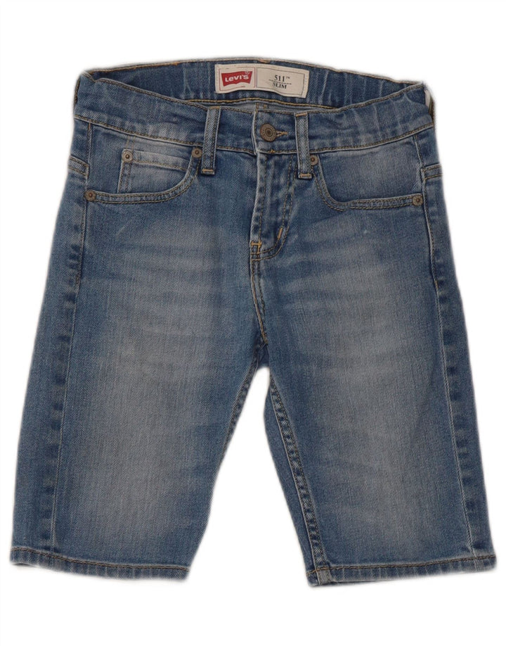 Levi's Ragazzi 511 Pantaloncini di jeans slim 9-10 anni W24 Cotone blu