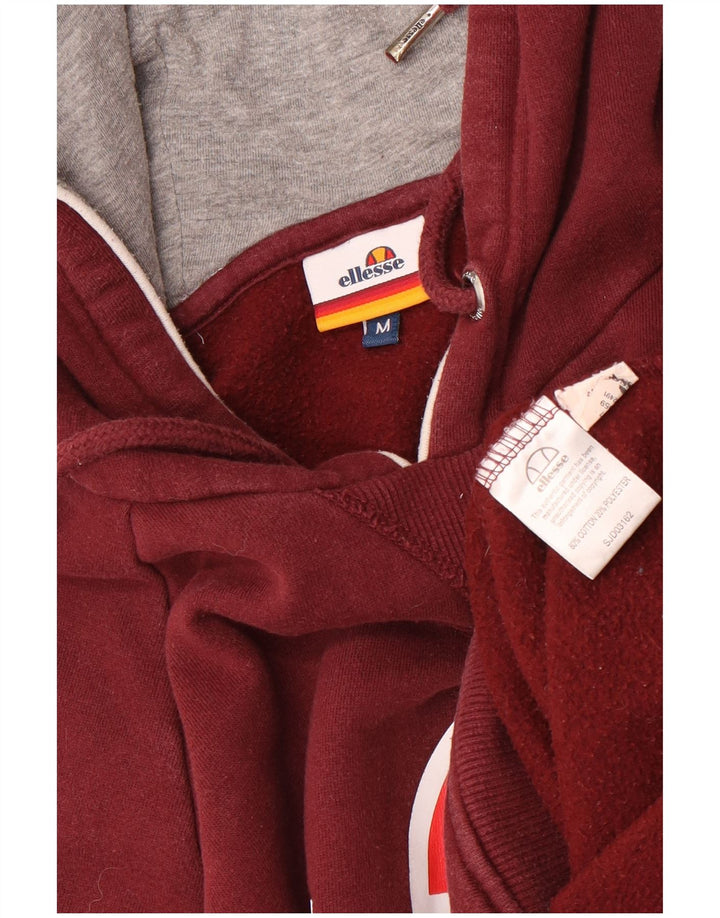 Felpa con cappuccio grafica da uomo Ellesse, cotone marrone medio medio