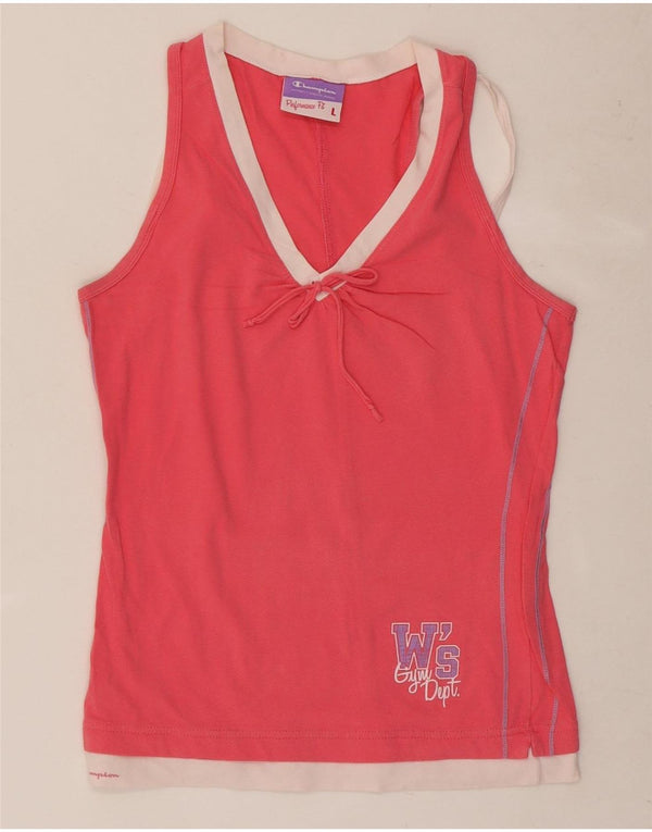 Canotta grafica Champion da donna Performance UK 14 Large Pink Colourblock