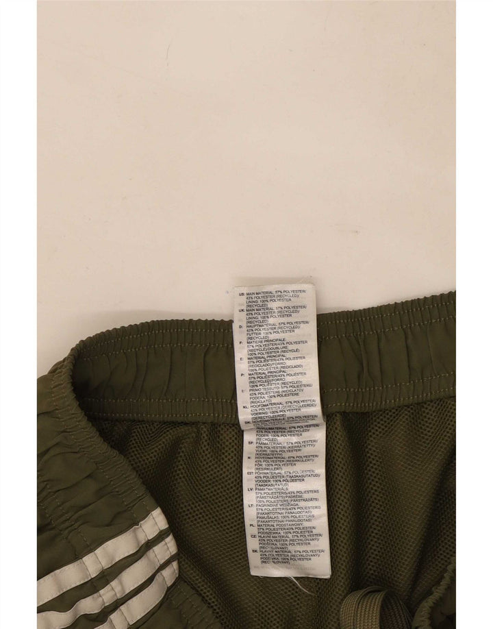 Pantaloncini sportivi Adidas da uomo grandi in poliestere kaki