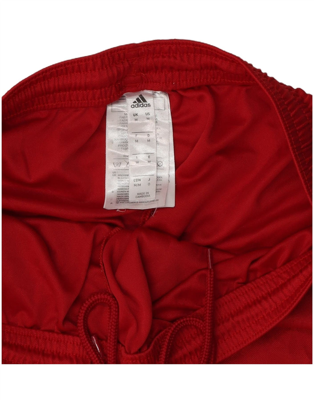 Pantaloncini sportivi ADIDAS Aeroready da uomo in poliestere rosso medio