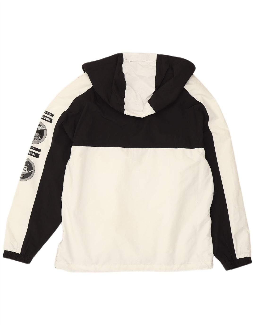 Giacca anorak con grafica Nasa da uomo Pull & Bear UK 38 Medium White Colourblock