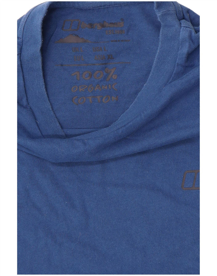 T-shirt da uomo Berghaus Top grande in cotone blu