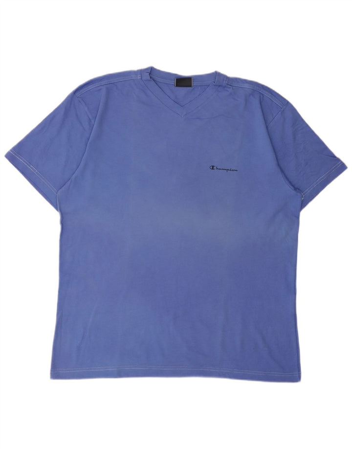 T-shirt da uomo Champion Top 2XL cotone blu