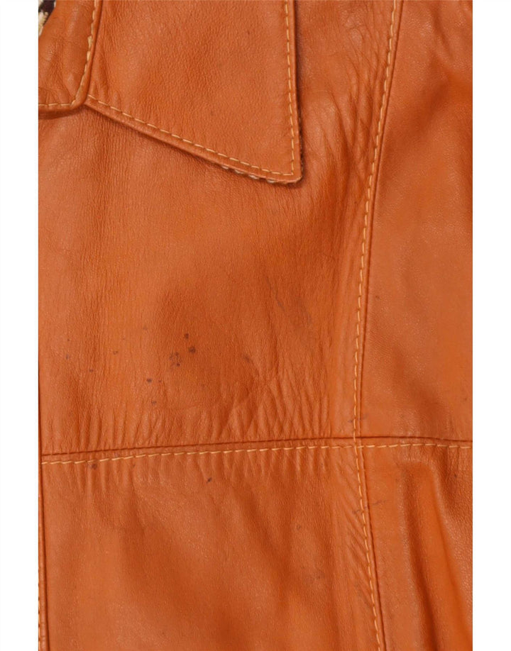 Giacca in pelle vintage da uomo UK 38 Marrone medio