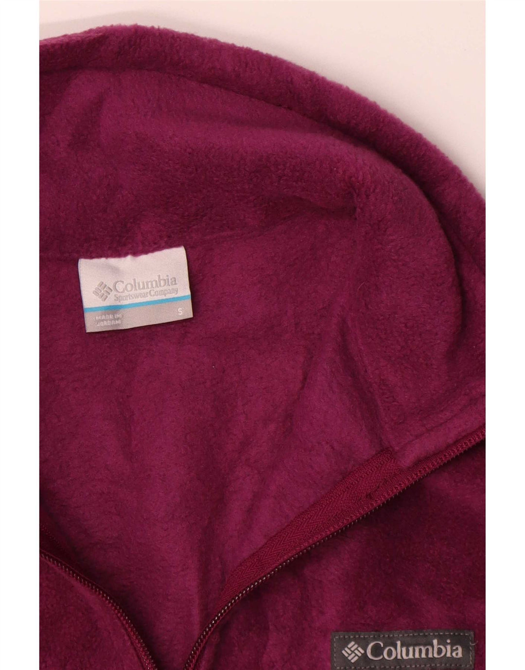 Giacca in pile da donna Columbia UK 10 Small Borgogna Poliestere