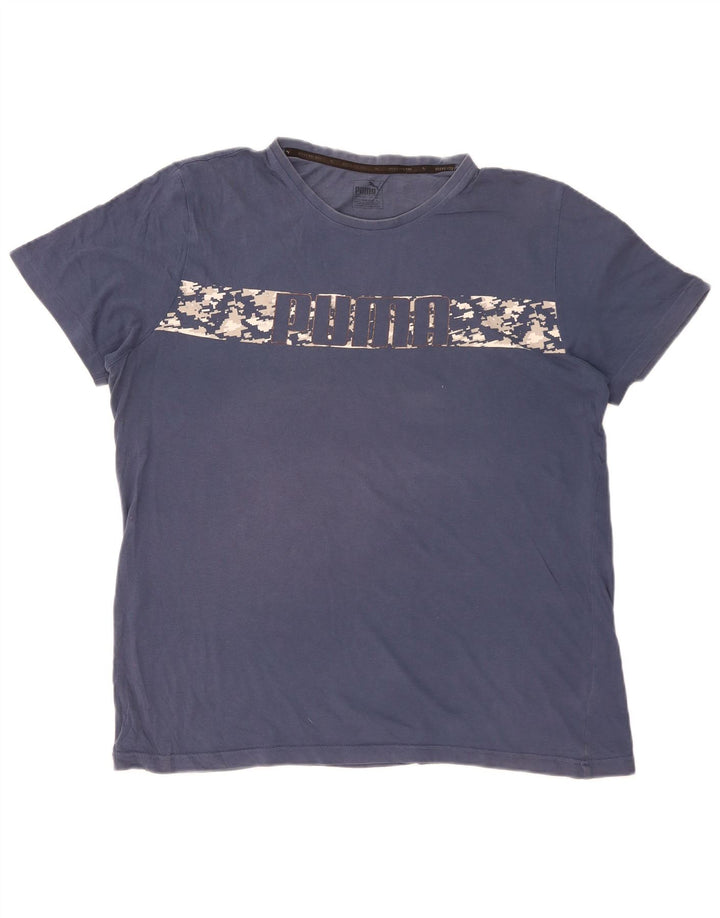 T-shirt grafica da uomo Puma Top XL Blu navy