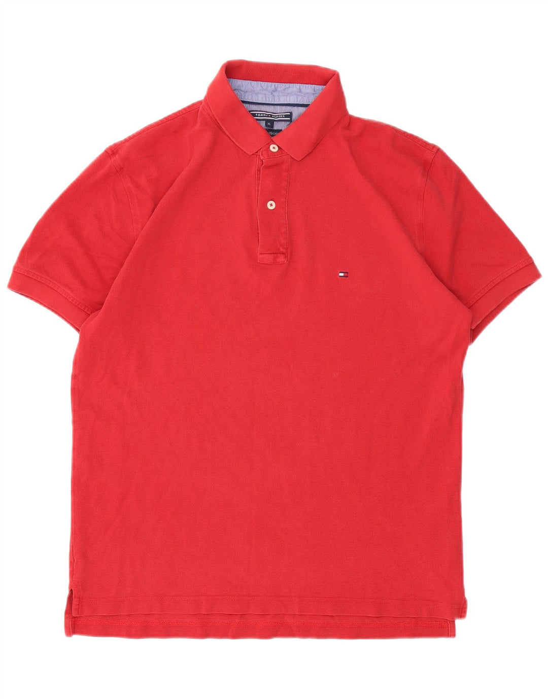 Polo da uomo Tommy Hilfiger XL in cotone rosso