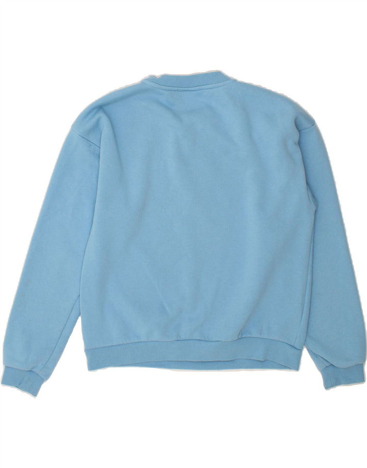 FILA Mens Graphic Sweatshirt Jumper Small Blue Cotton Vintage Fila and Second-Hand Fila from Messina Hembry 