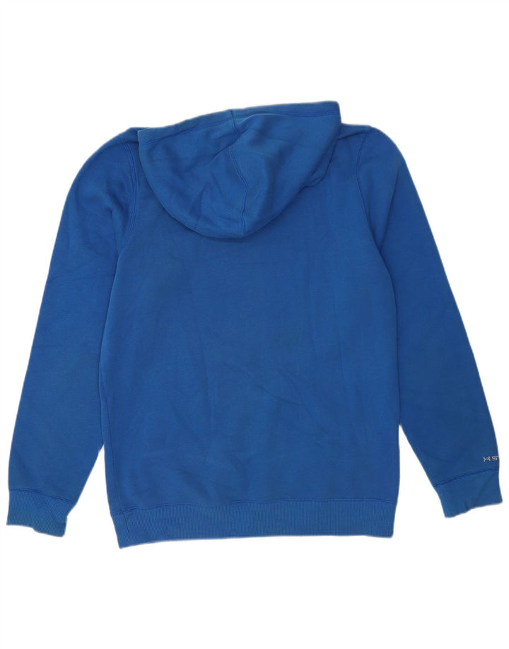 Felpa con cappuccio grafica da uomo Under Armour piccola in cotone blu