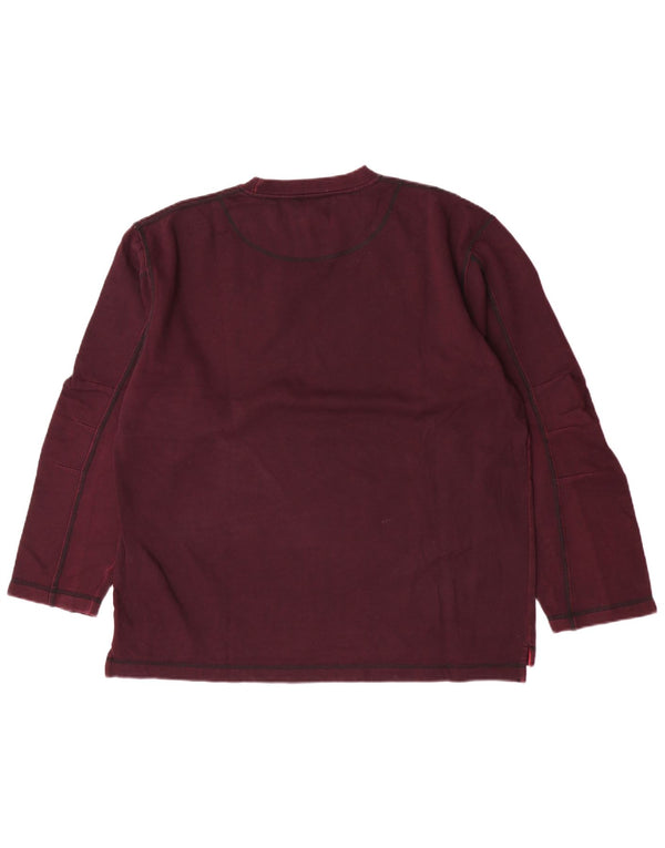 AUSTRALIAN L'ALPINA Top da uomo a maniche lunghe in cotone marrone medio