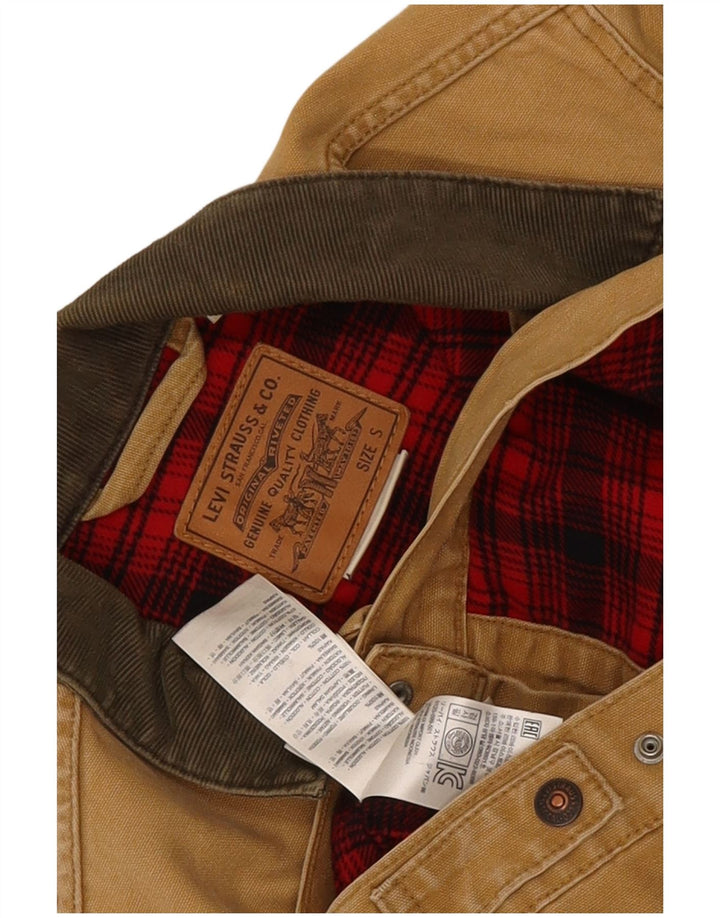 Giacca bomber da uomo Levi's UK 36 Small Beige Colourblock Cotton