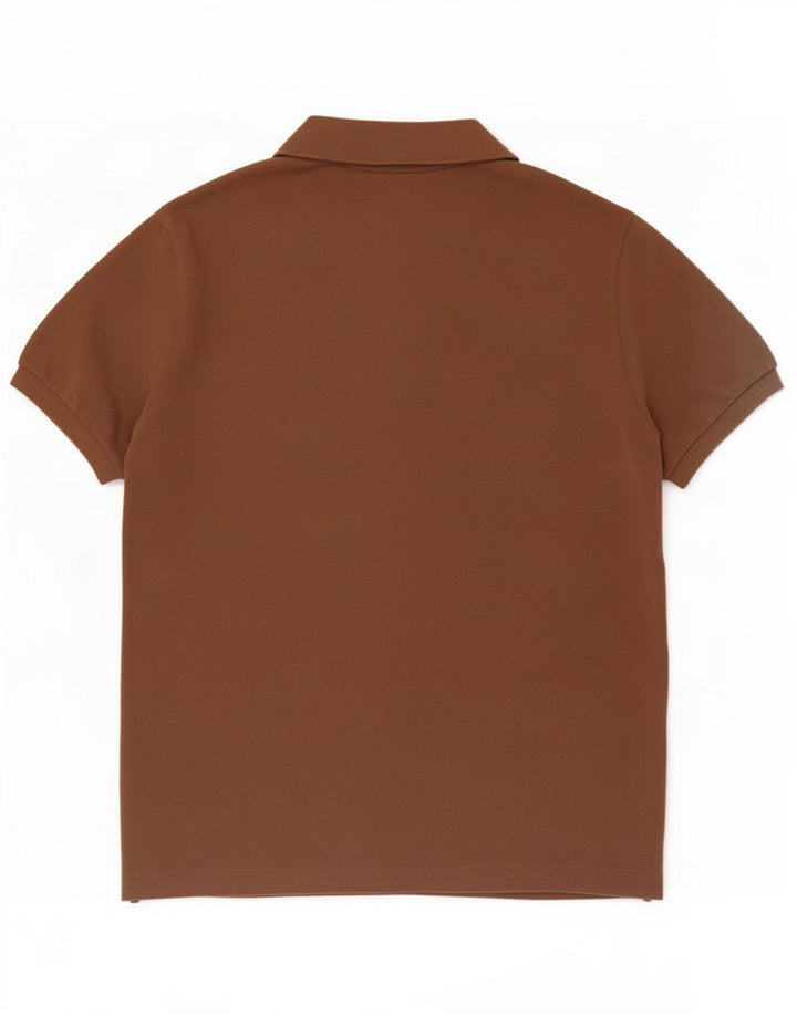 Polo da uomo Lacoste taglia 5 grande in cotone marrone