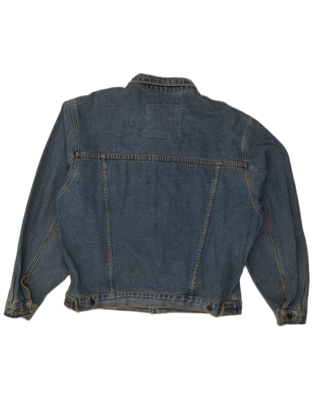 Giacca di jeans vintage da uomo IT 52/54 Large in cotone blu