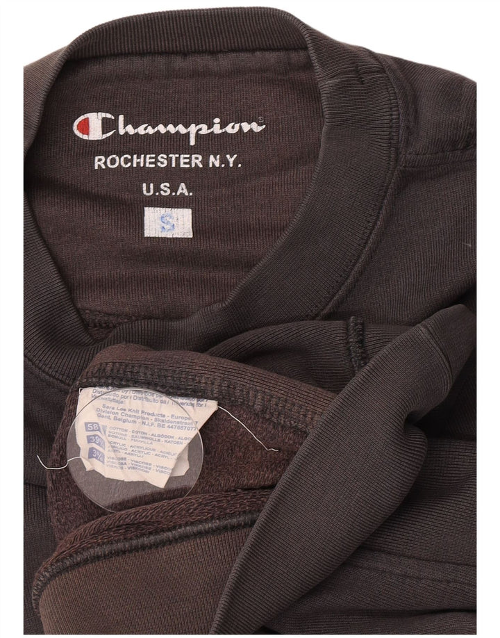Felpa da uomo Champion Small in cotone grigio