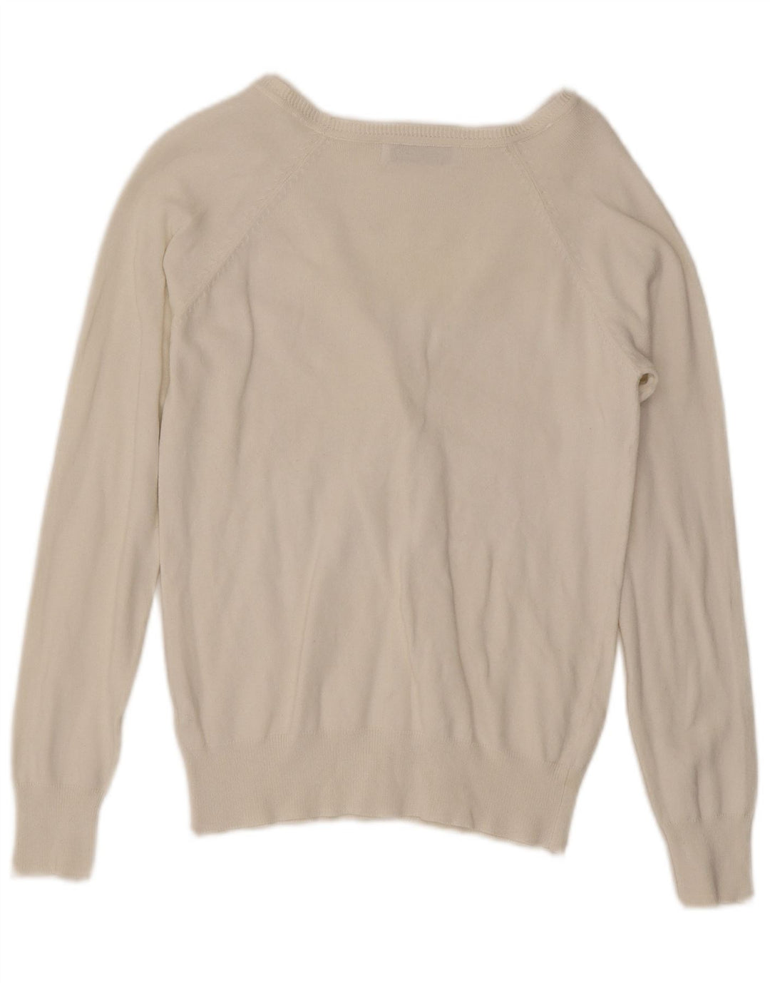 Maglione cardigan vestibilità regolare da donna Zara UK 12 bianco medio